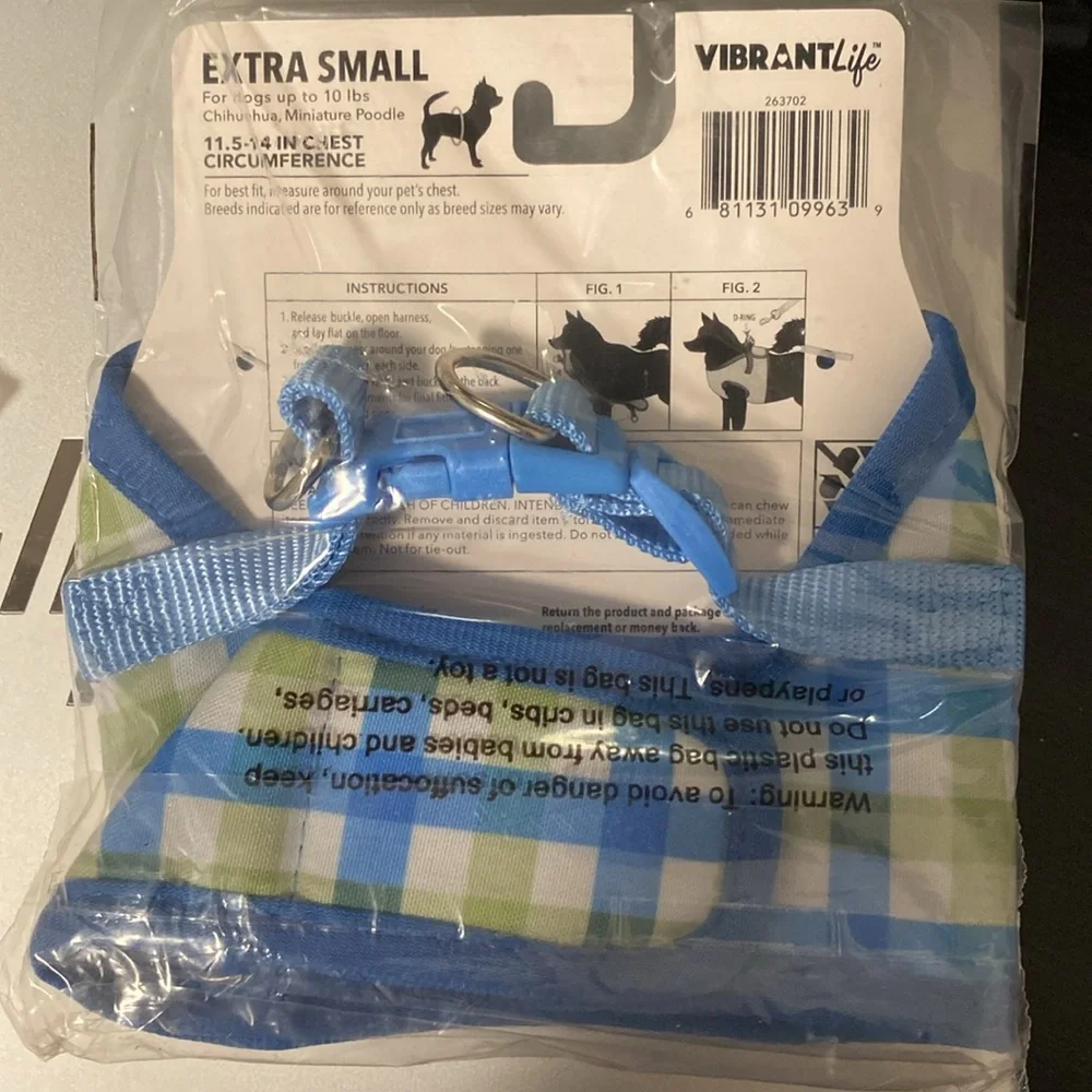 NWT Lot of 2x [Vibrant Life] Bow Tie Dog Harnesses & Newsboy Hat, X-Small Breed